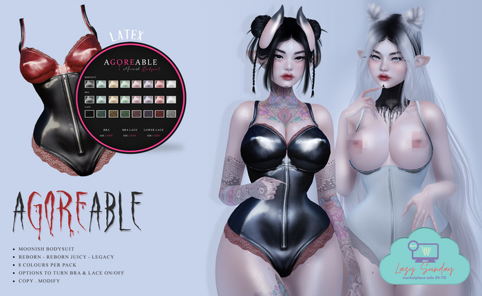 agoreable - Moonish Bodysuit - Latex