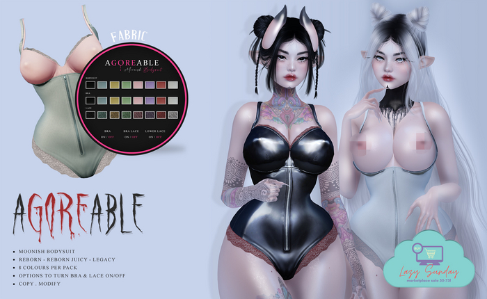 agoreable - Moonish Bodysuit - Fabric