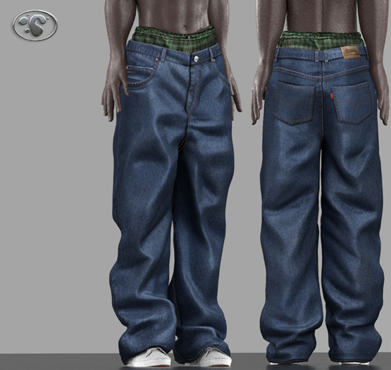 RANGER_BAGGY DENIM_DEEPBLUE