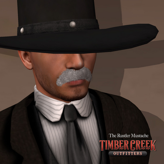 [Timber Creek] The Rustler Mustache-White