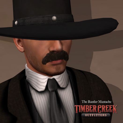 [Timber Creek] The Rustler Mustache-Dark Brown