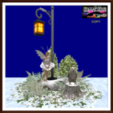 Christmas - Fairy and Owl in Winter Scene