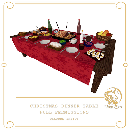 Full Perm Christmas Dinner Table 