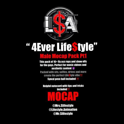 L$A - "4EVER LIFESTYLE" MALE MOCAP PACK