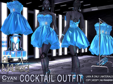 LaraX Only COPY/MOD MALified: Cocktail Outfit (Cyan)