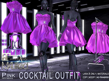 LaraX Only COPY/MOD MALified: Cocktail Outfit (Pink)