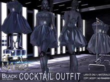 LaraX Only COPY/MOD MALified: Cocktail Outfit (Black)