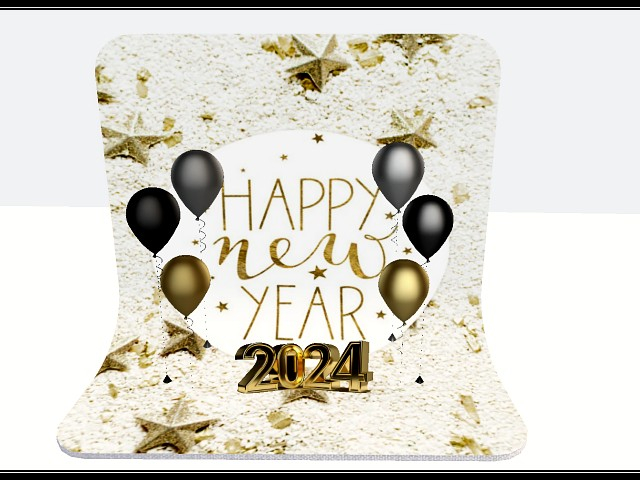 [AE] Photo Backdrop - 2024 Happy New Year  2