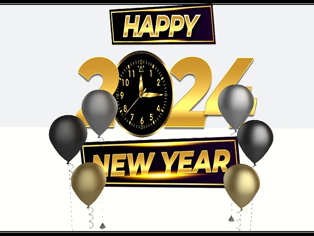 [AE] Photo Backdrop - 2024 Happy New Year  3