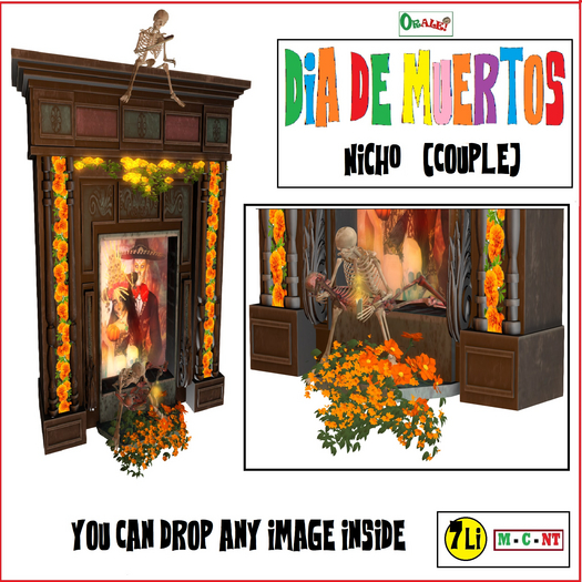 ORALE Nicho "Dia de Muertos" couple
