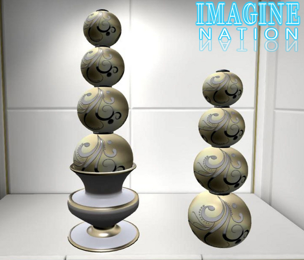 Imagine Gold Ball Topiaries