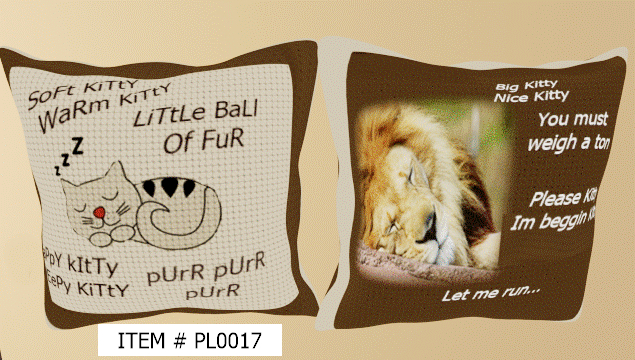  PL0017 Soft Kitty pillow 