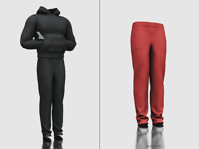 Poppin. LX Pants (Red)