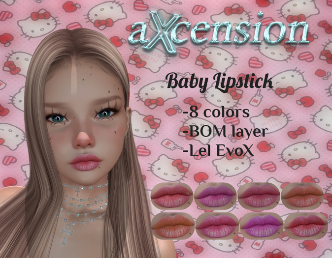 aX: Baby Lipstick 8 Tones
