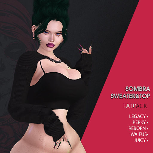 Rokins - Sombra Switer&Top- Black