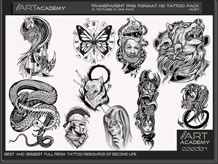 @PAA - Tattoo Texture Pack 671