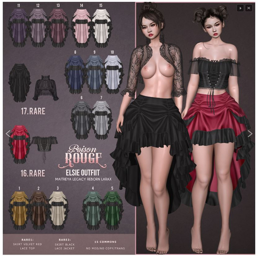 POISON ROUGE Elsie legacy rares