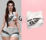 Galagher - Abby Top White