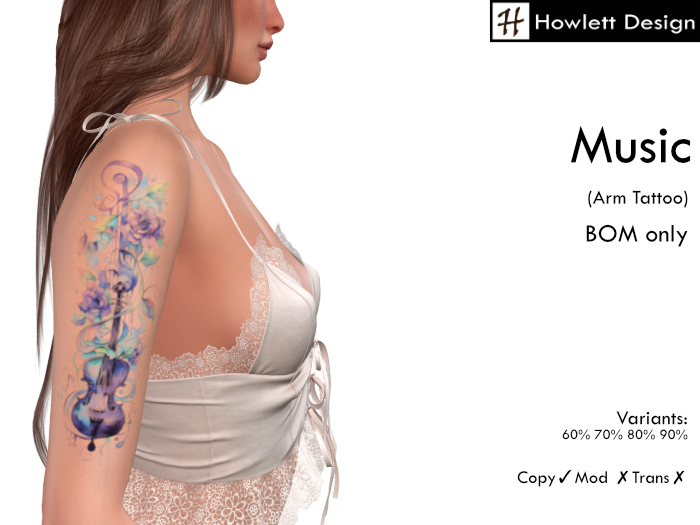 [HDesign] Music (Arm Tattoo)