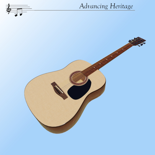 Dreadnought Guitar AH Blond