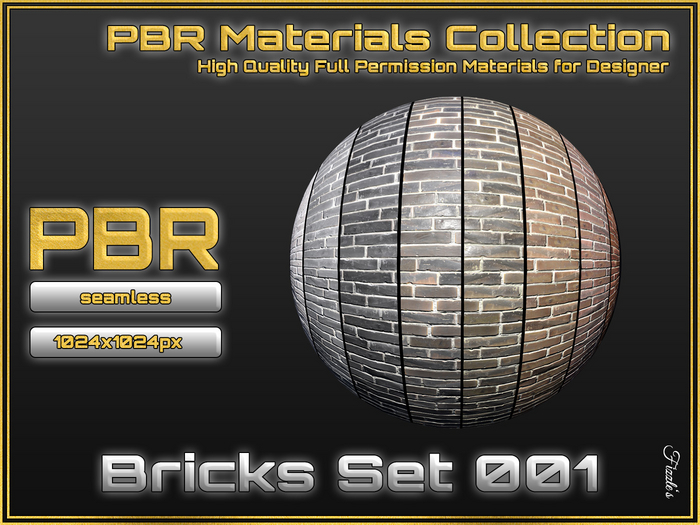 *Fizzle's* - Bricks PBR Set 001