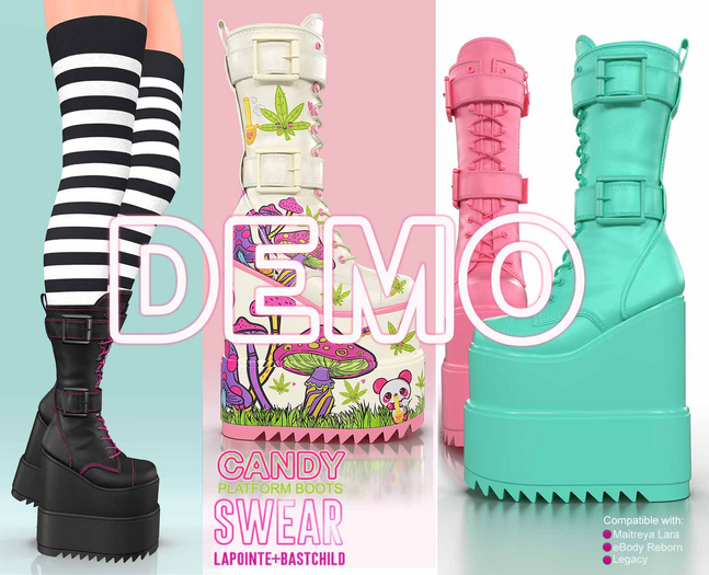 Platform Boots -  Candy DEMO