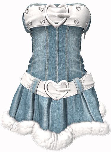 Second Life Marketplace - *CK* Bliss dress DENIM MEDIUM Second Life Marketplace - *CK* Bliss dress DENIM MEDIUM