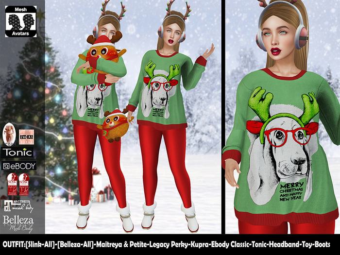 [NF] - Female Christmas Outfit - [Noel]3 - Christmas Sweater