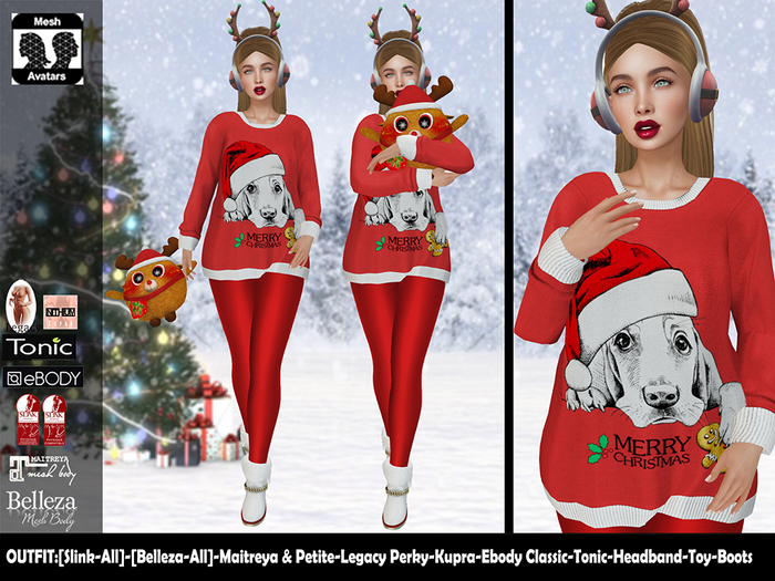 [NF] - Female Christmas Outfit - [Noel]5 - Christmas Sweater