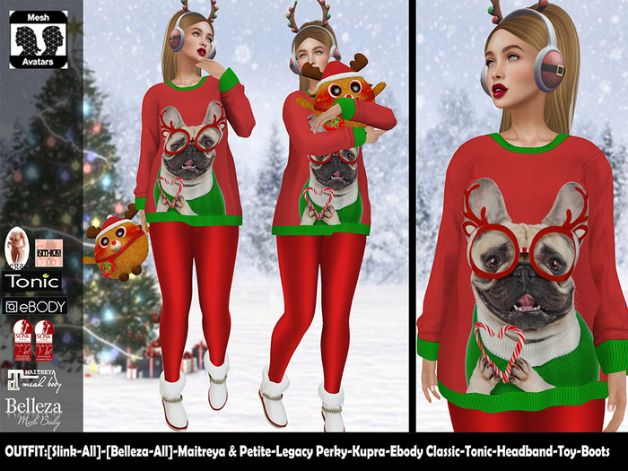 [NF] - Female Christmas Outfit - [Noel]6 - Christmas Sweater