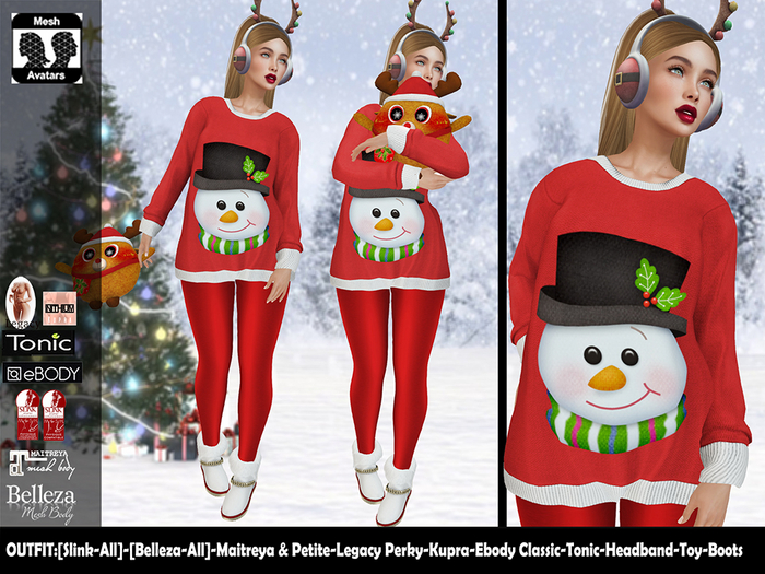 [NF] - Female Christmas Outfit - [Noel]7 - Christmas Sweater