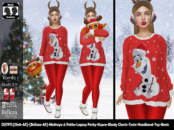 [NF] - Female Christmas Outfit - [Noel]8 - Christmas Sweater