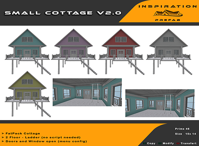 FatPack Small Cottage V.2 All colors