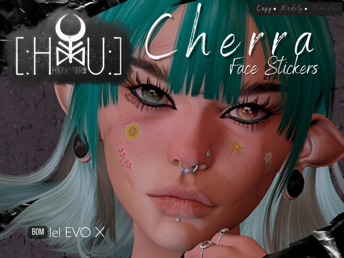 [HEXUMBRA] Cherra Face Stickers