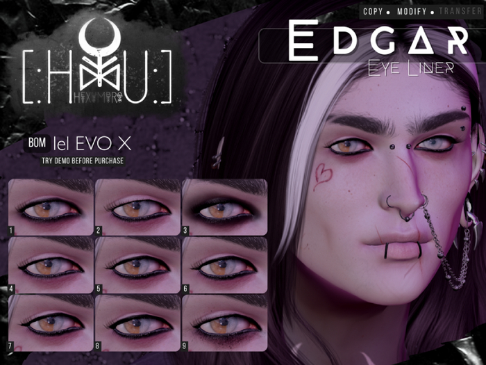 [HEXUMBRA] Edgar Eye Makeup