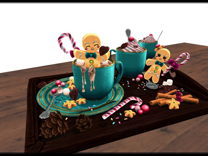 [AE] Home Decor - Holiday Tray & Coffee Table Set