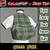 ColorPOP - Jess Top - Green Plaid BOX (ADD to Unpack)