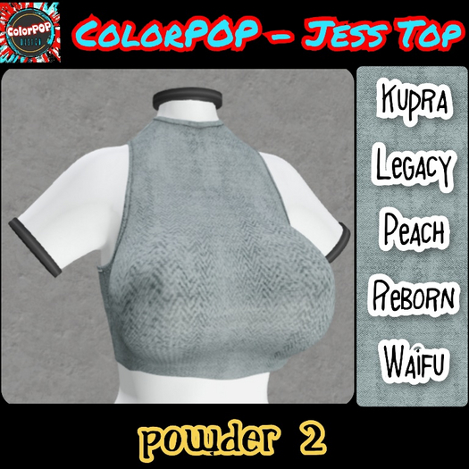 ColorPOP - Jess Top - Powder 2 BOX (ADD to Unpack)