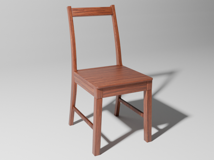 Sleek Walnut Chair