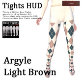 HUD Tights [Argyle/Light Brown]