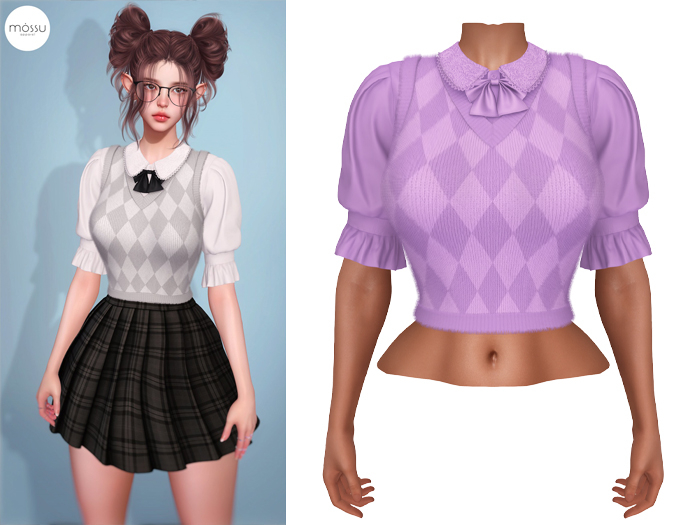 Mossu - Elsie Top - Lilac