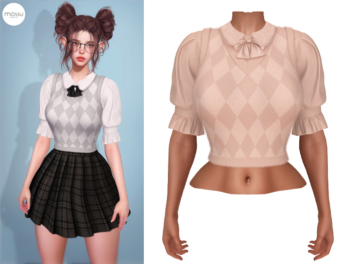 Mossu - Elsie Top - Beige 