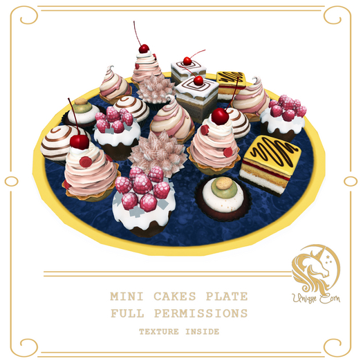 Full Perm Mini Cakes Plate