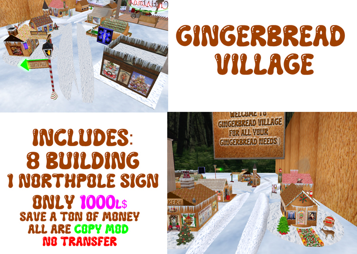 Gingerbread village