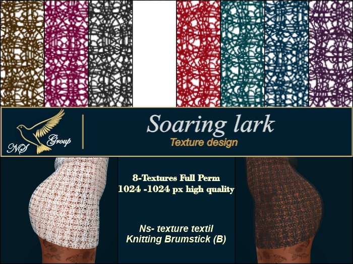 Ns- texture textile  Knitting Brumstick (B)