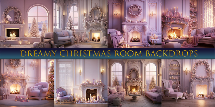 SATO - Dreamy Christmas Room Blogger backdrop textures
