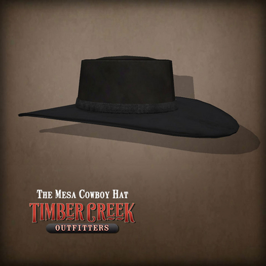 [Timber Creek] Mesa Cowboy Hat-Midnight
