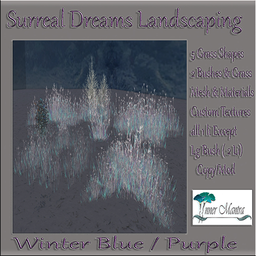 +Inner Mantra+ Surreal Dreams  Winter Grass Blue & Purple {box}