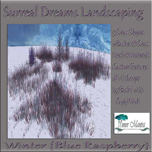 +Inner Mantra+ Surreal Dreams Grass Winter: BLue Raspberry{box}
