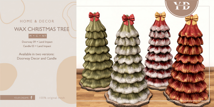 {YD} Wax Christmas Tree